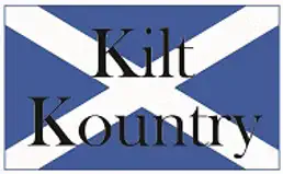 Kilt Kountry wordmark over the Scottish saltire.